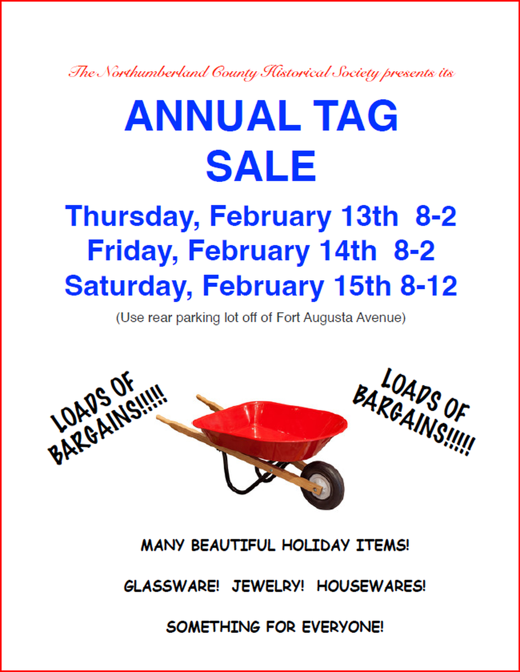 Annual Tag Sale 2025